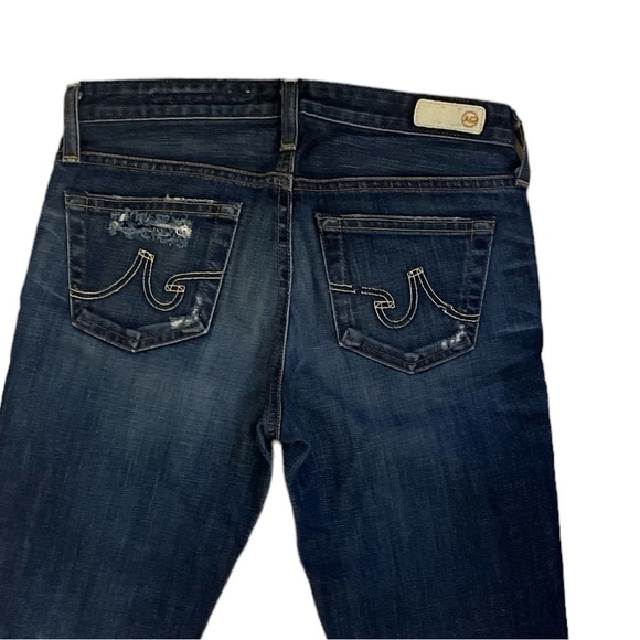 A.G. Sz:25 Distressed Skinny Straight Blue Jeans - Picture 4 of 7